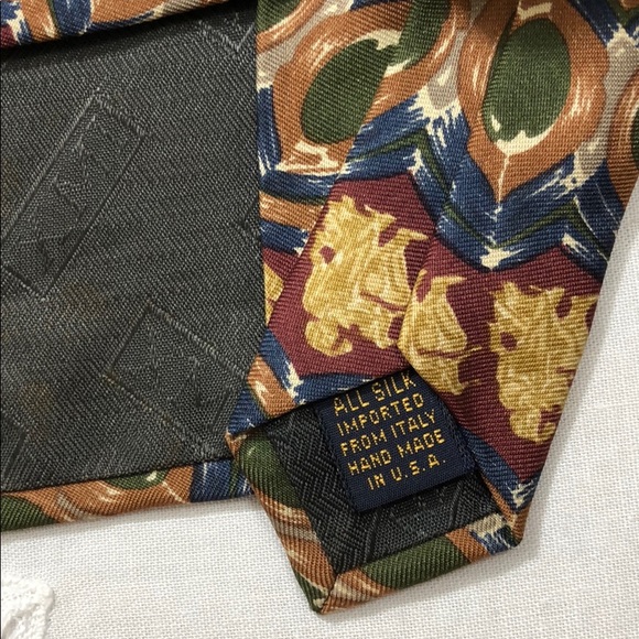 XMI Nordstrom Hand Sewn Italian Silk Tie 57” x 3.75” - Picture 6 of 8